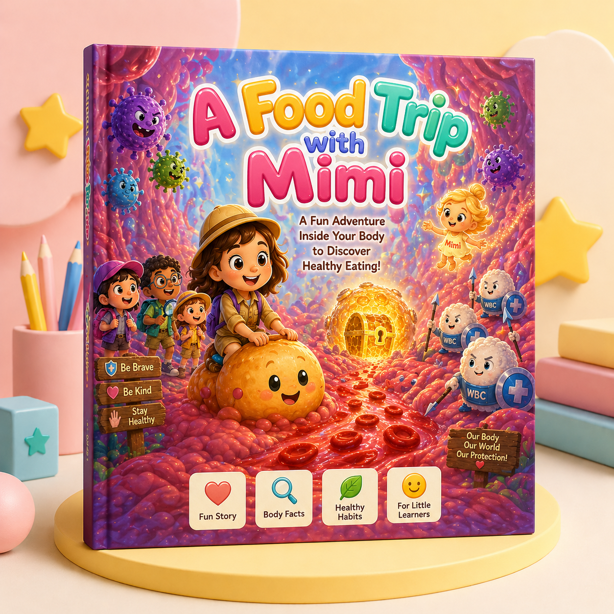 Human Body Adventure Bundle for Kids | 4 Stories, Learning Activities & Printable Certificate (Digital Download)