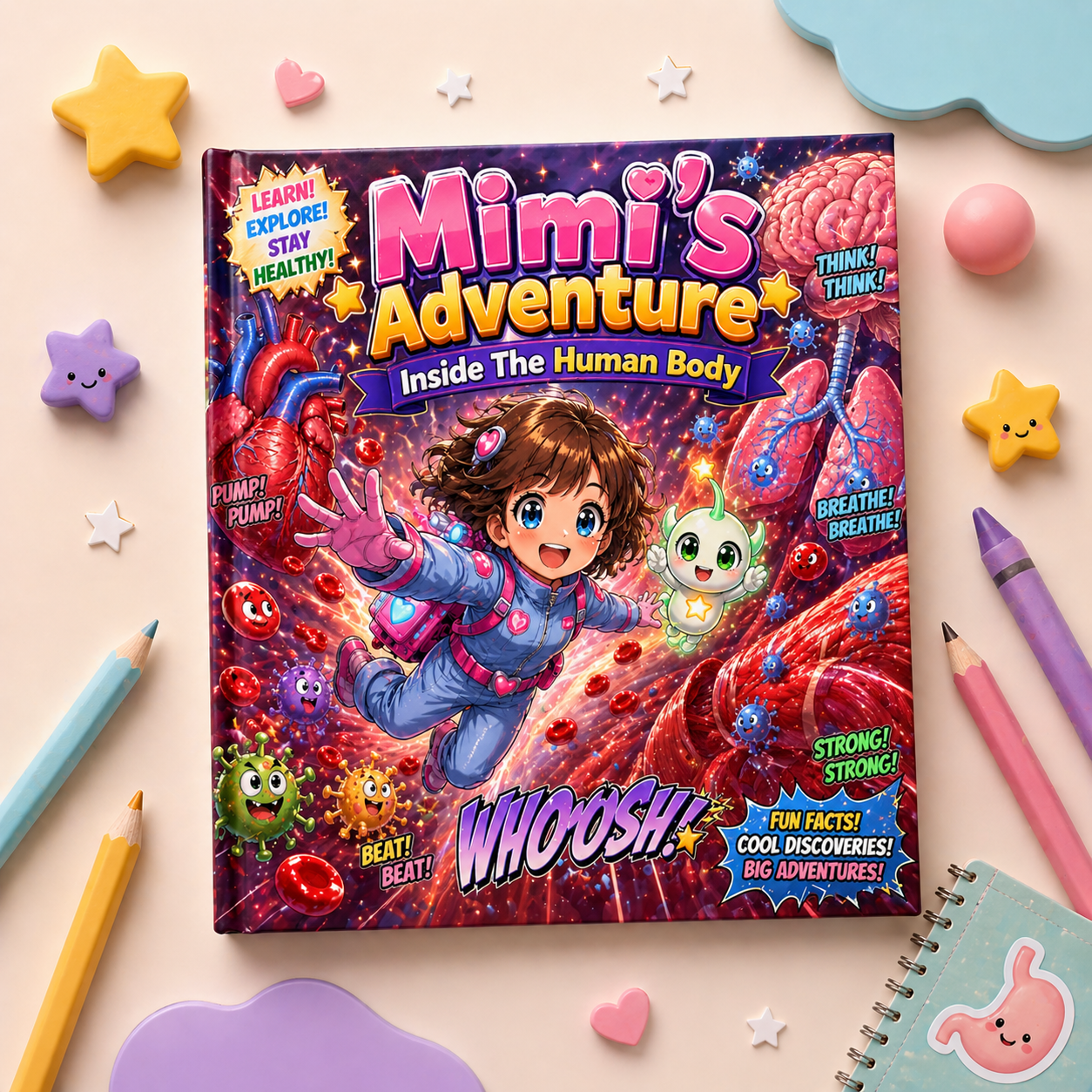 Human Body Adventure Bundle for Kids | 4 Stories, Learning Activities & Printable Certificate (Digital Download)